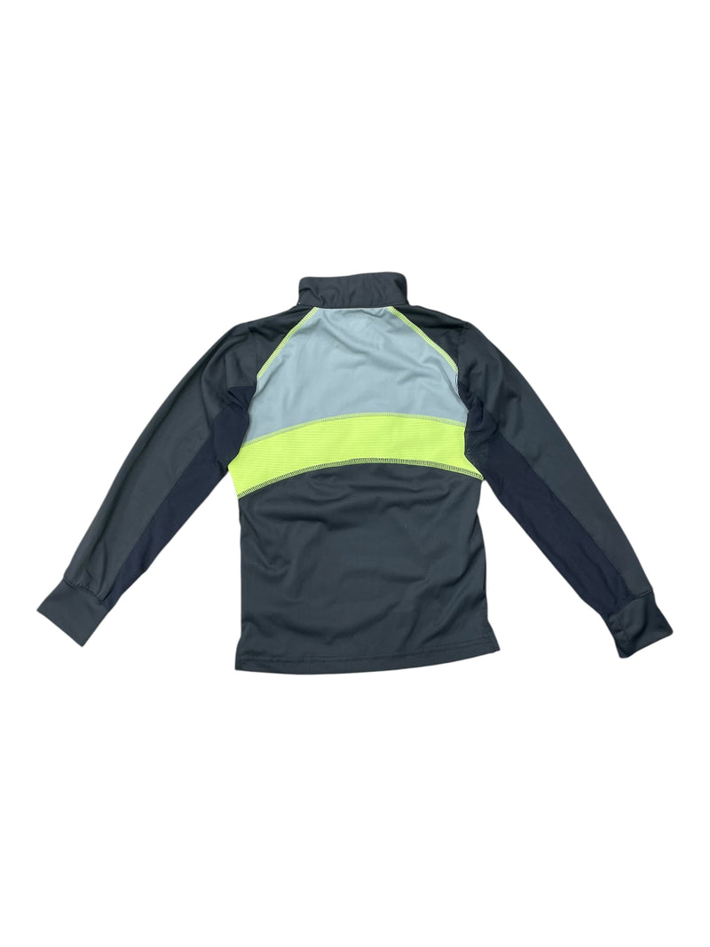 Tuffrider LS Sun Shirt - Grey/Yellow - Youth S - USED