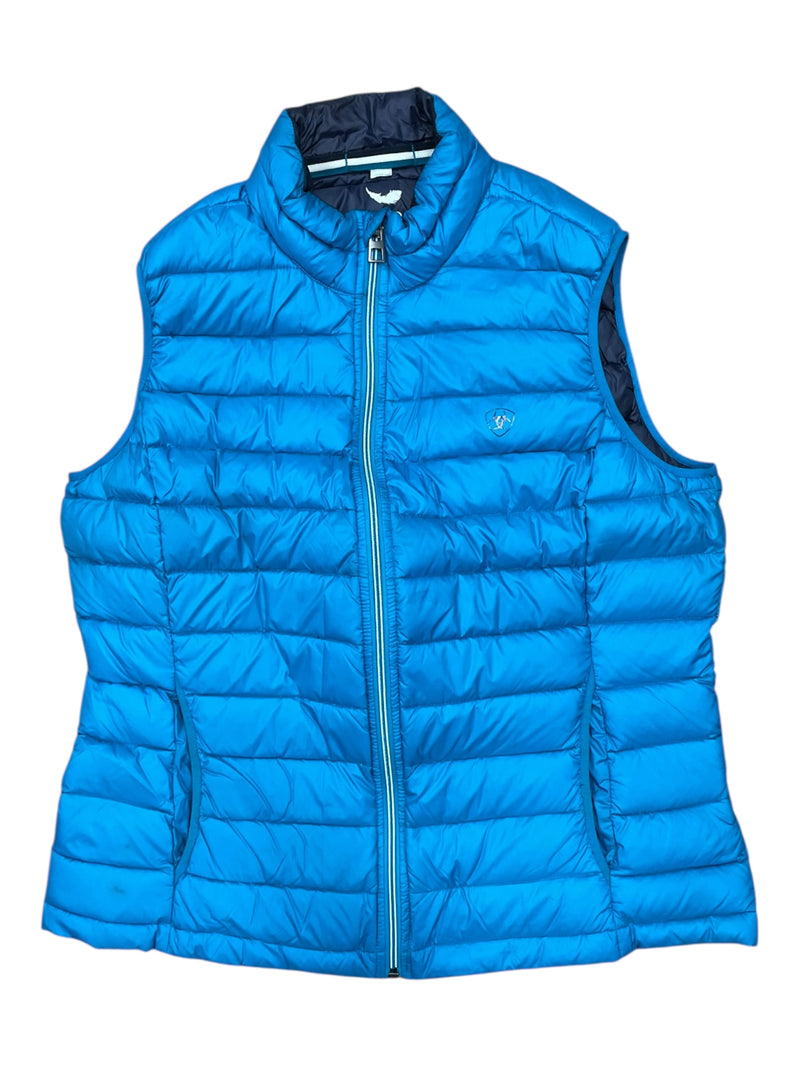Ariat Ideal Down Vest - Aqua - L - USED