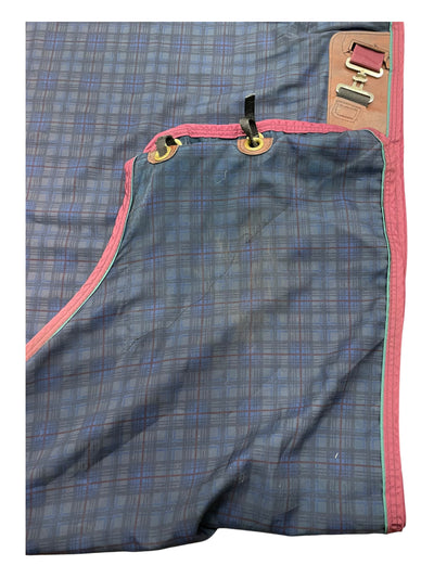 Big Dees Stable Sheet - Dark Plaid - 82" - USED