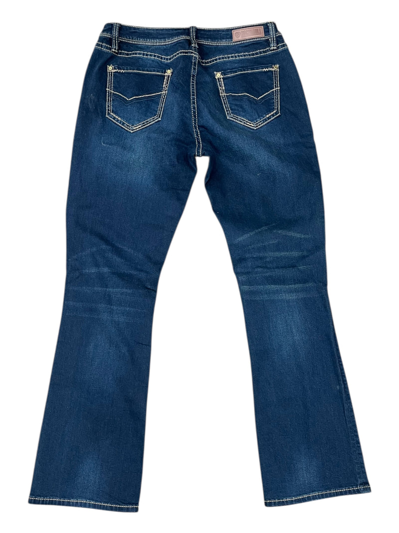 Rock & Roll Riding Jeans - Blue Denim - 32 x 34 - USED