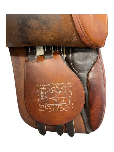 Stubben Tristan AP Saddle - Brown - 16.5" / 32cm Tree - USED