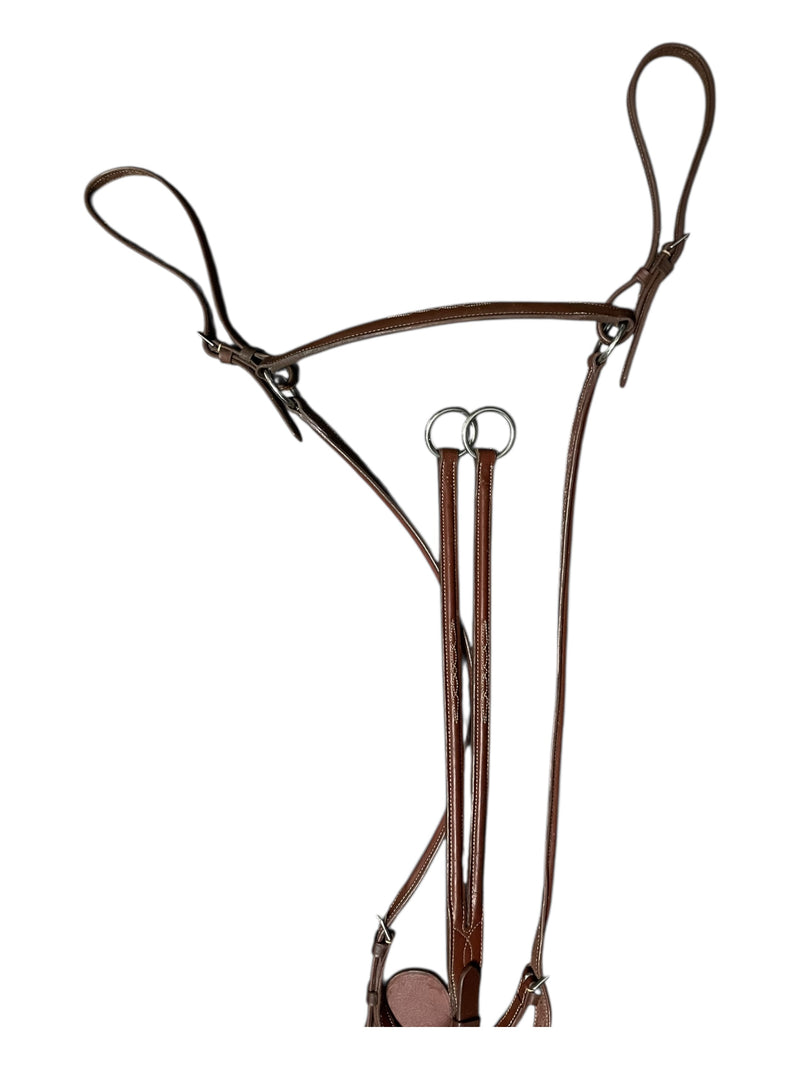 Breastplate W/ Running Martingale - Brown - Est. F/S - USED