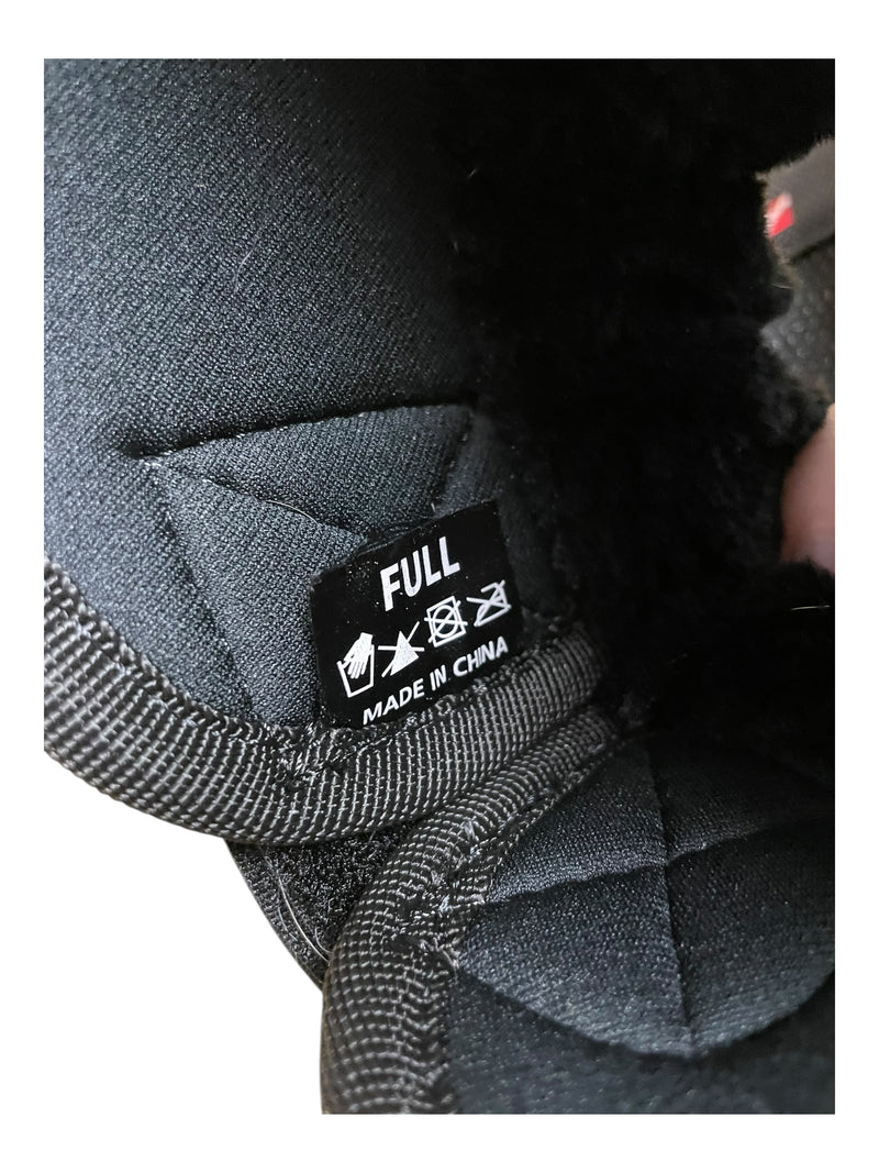 Arma Fleece Trim Bell Boots - Black - F/S - USED