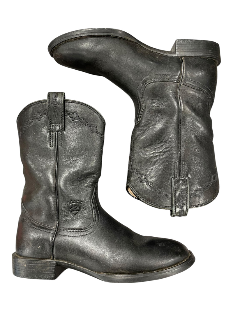 Ariat Short Western Boots - Black - 6.5B - USED