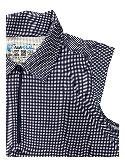 IBKUL Sleeveless Sun Shirt *NWT* - Navy/White Mini Check - M - USED