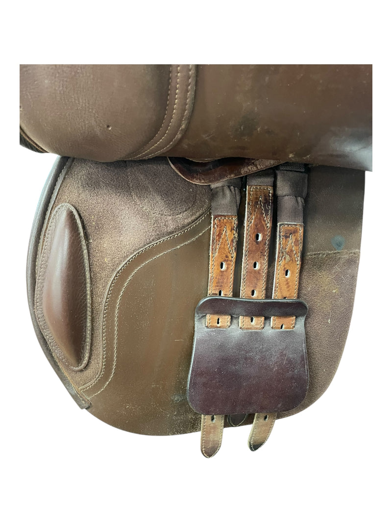 2015 Bates Caprilli CC Saddle - Brown - 43cm (17") - Adj. Gullet - USED