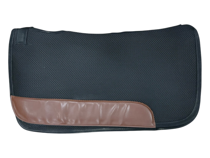 Unbranded Western Pad - Black/Brown - Approx 30" Spine - USED
