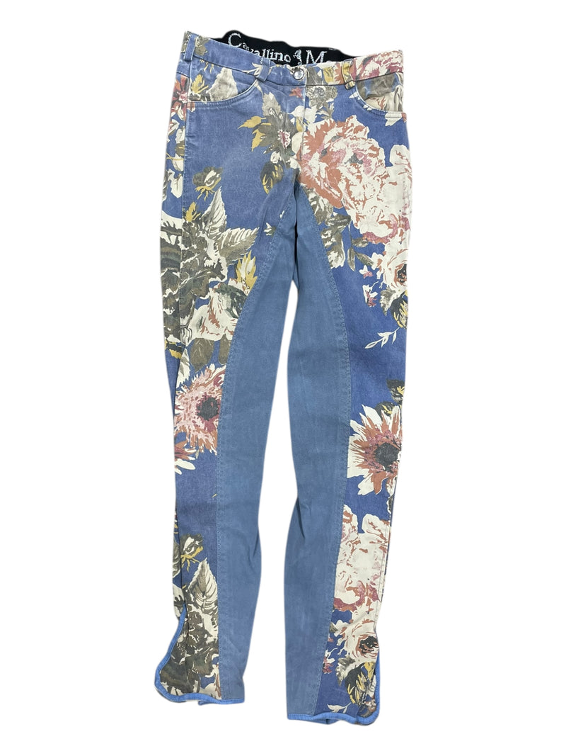Cavallino Marino FS Breech - Blue Flower Print - 26 - USED