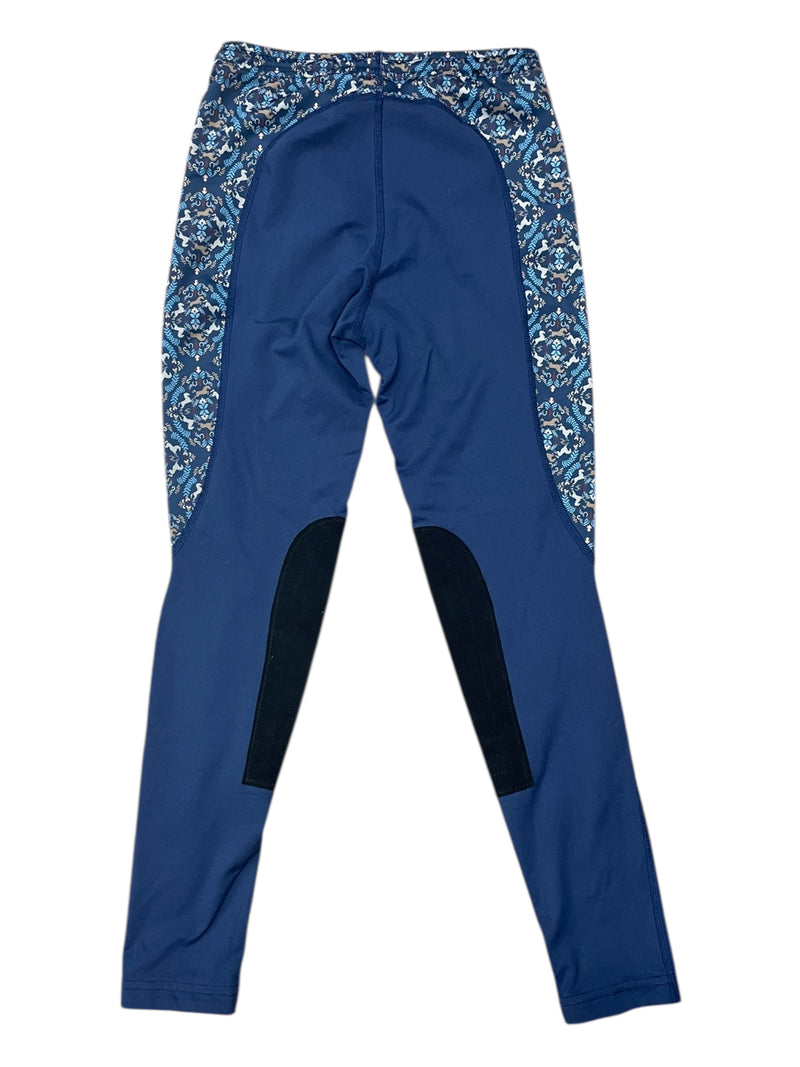 Kerrits KP Tight - Navy/Pattern - Youth L - USED