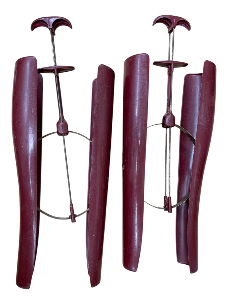 Plastic Boot Trees *Pair* - Maroon - One Size - USED