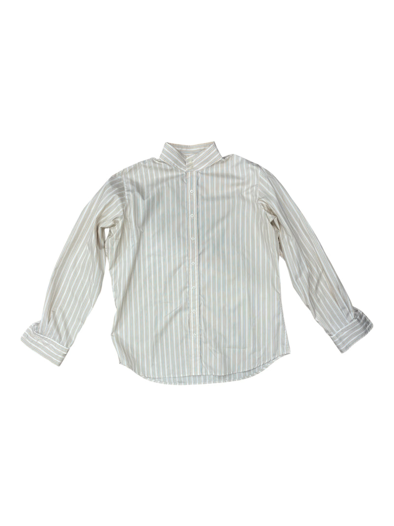 Tailored Sportsman LS Show Shirt - Cream Stripe - 12 - USED