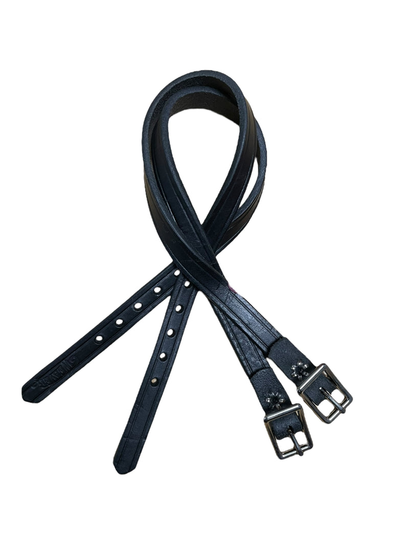Weaver Spur Straps - Black - Approx 16.5" - USED