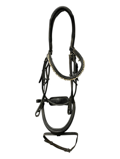 Red Barn Pace DR Bridle - Black - F/S - USED