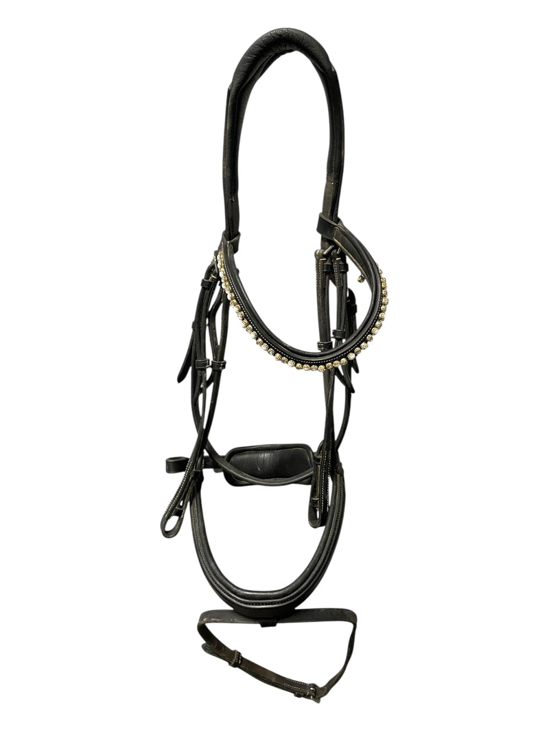 Red Barn Pace DR Bridle - Black - F/S - USED