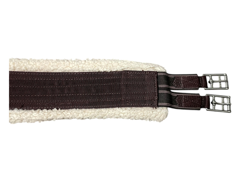 Shires Fleece Lined Girth - Brown/Natural - 44" - USED