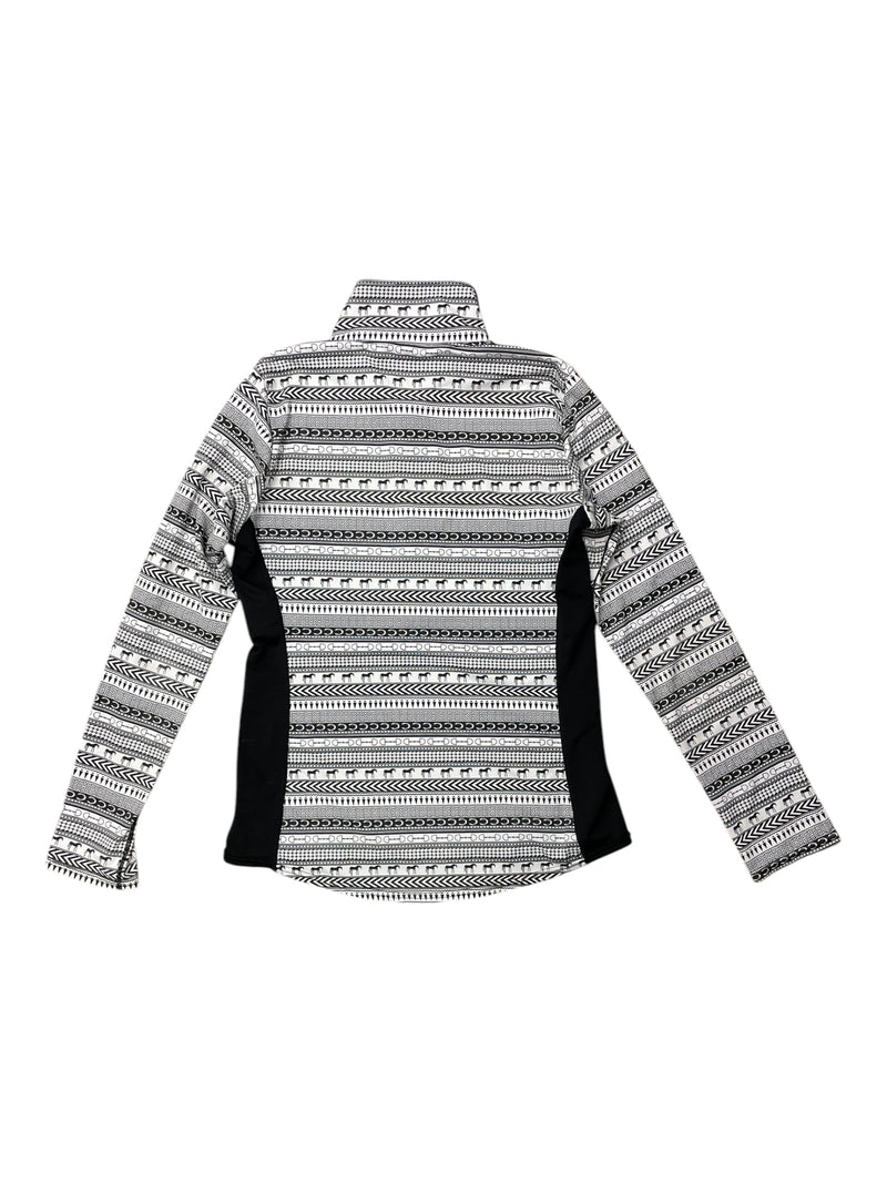 Kerrits 1/4 Zip Pullover - Black/White - S - USED