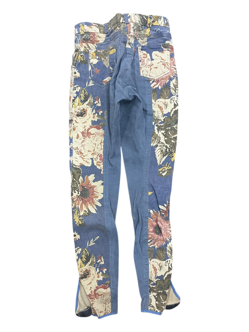 Cavallino Marino FS Breech - Blue Flower Print - 26 - USED