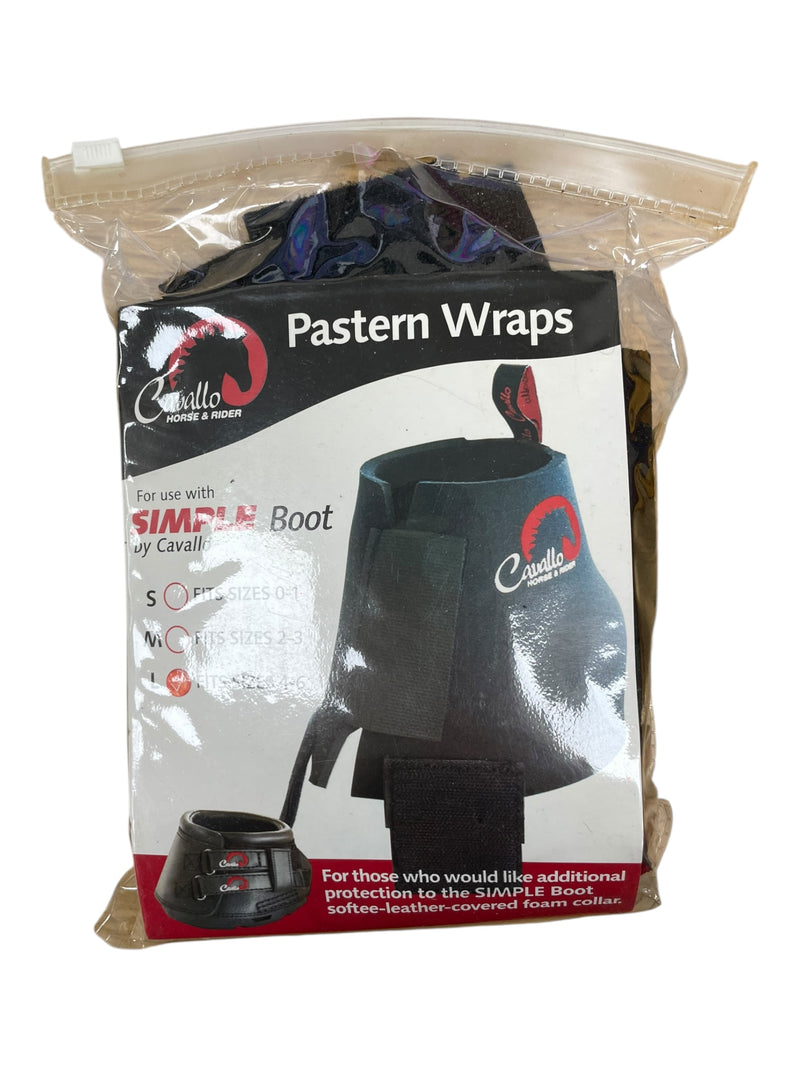 Cavallo Pastern Wraps *Pair, NWT* - Black - L (Boot Size 4-6) - USED