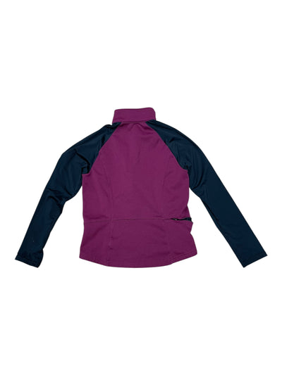 Kerrits 1/2 Zip Pullover - Berry/Black - Youth L - USED
