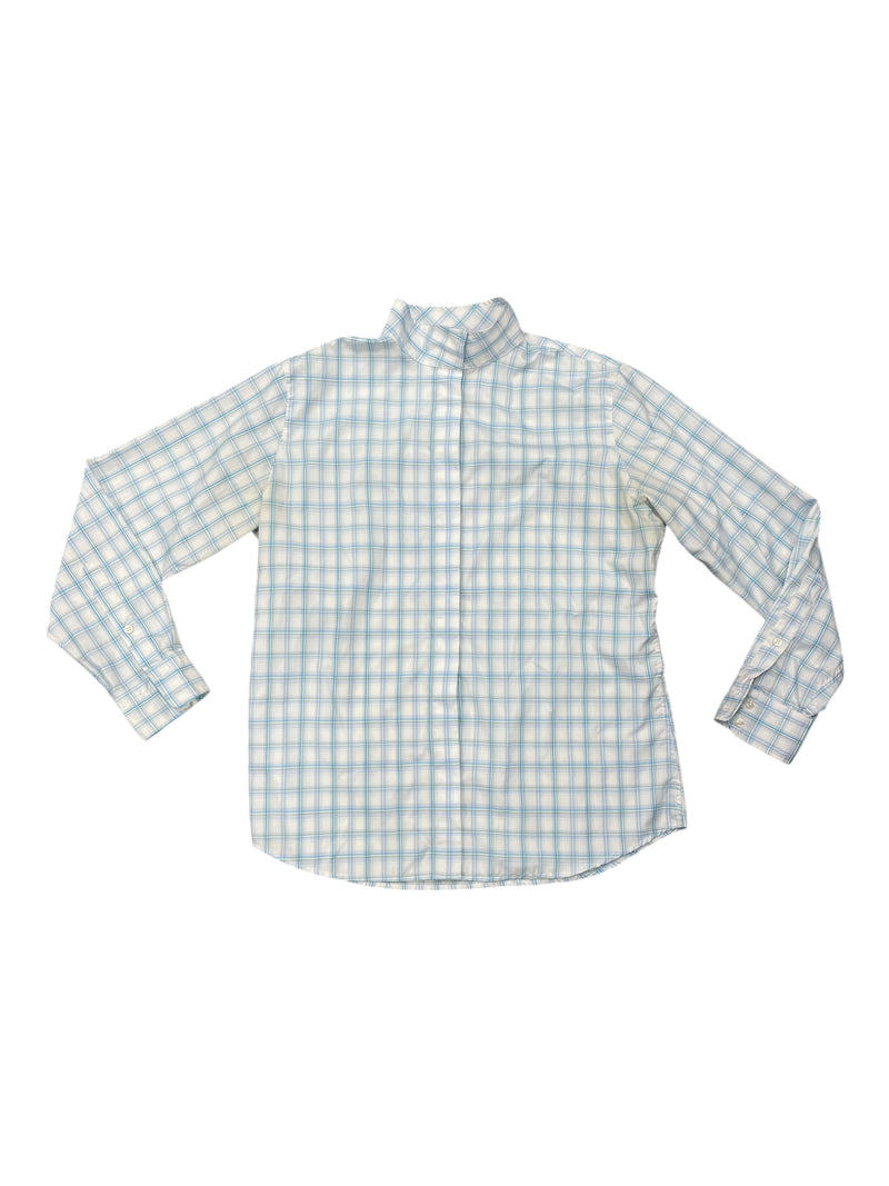 Tailored Sportsman Show Shirt - White/Blue/Green - 12 - USED