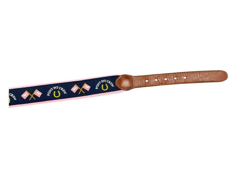 Eliza B Belt - Navy/Pink - 28 - USED