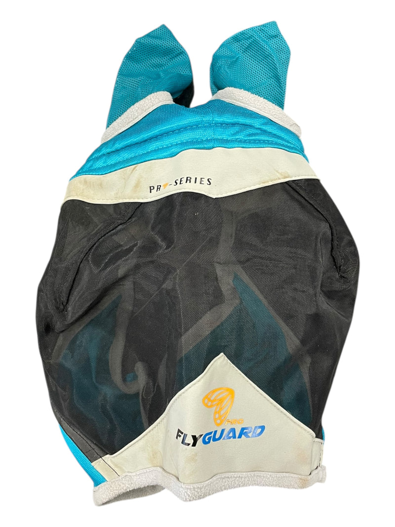 FlyGuard Pro Fly Mask - Teal/Gray/Black - Cob - USED