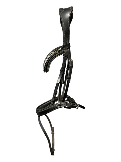 Red Barn Pace DR Bridle - Black - F/S - USED