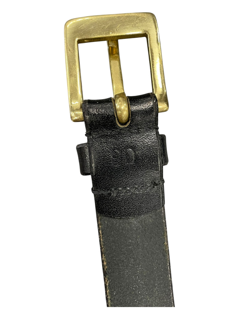 Aubrion Leather Belt - Dark Brown - 90cm (35.5") - USED