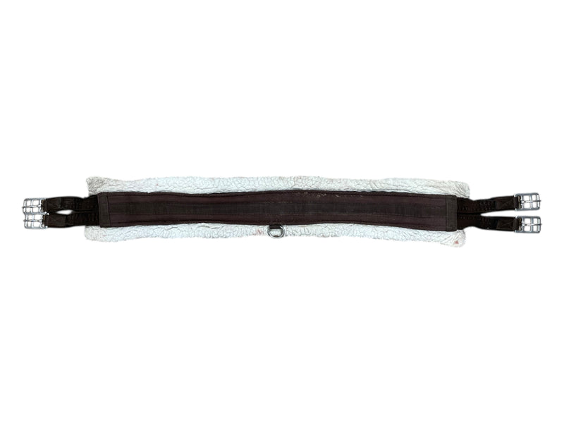 Fleece Girth - Brown/White - Approx 46" - USED