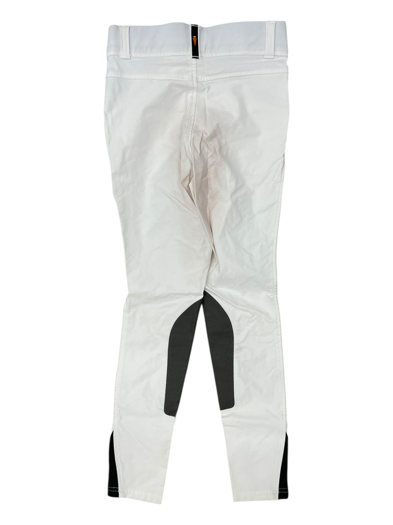 Kerrits KP Breech - White/Gray - Youth L - USED