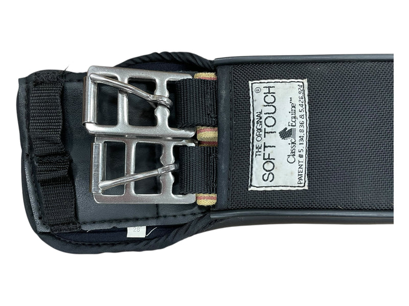 Classic Equine Soft Touch Girth - Black - 28" - USED