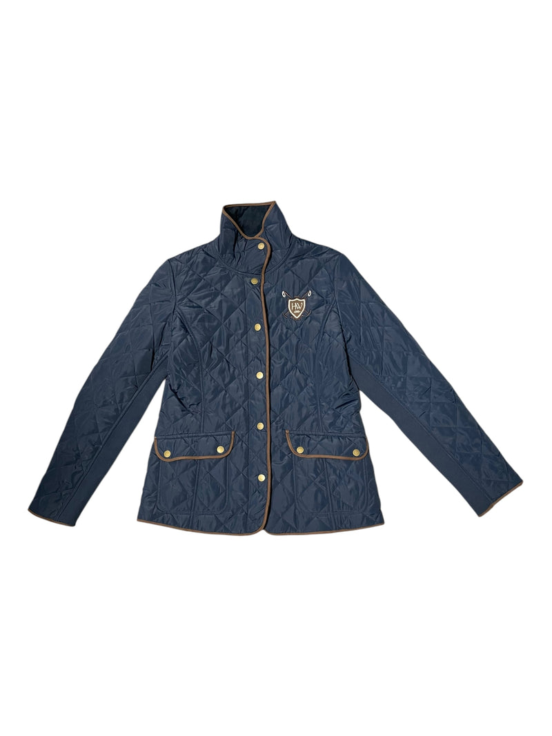 Horseware Polo Jacket - Navy/Brown - M - USED
