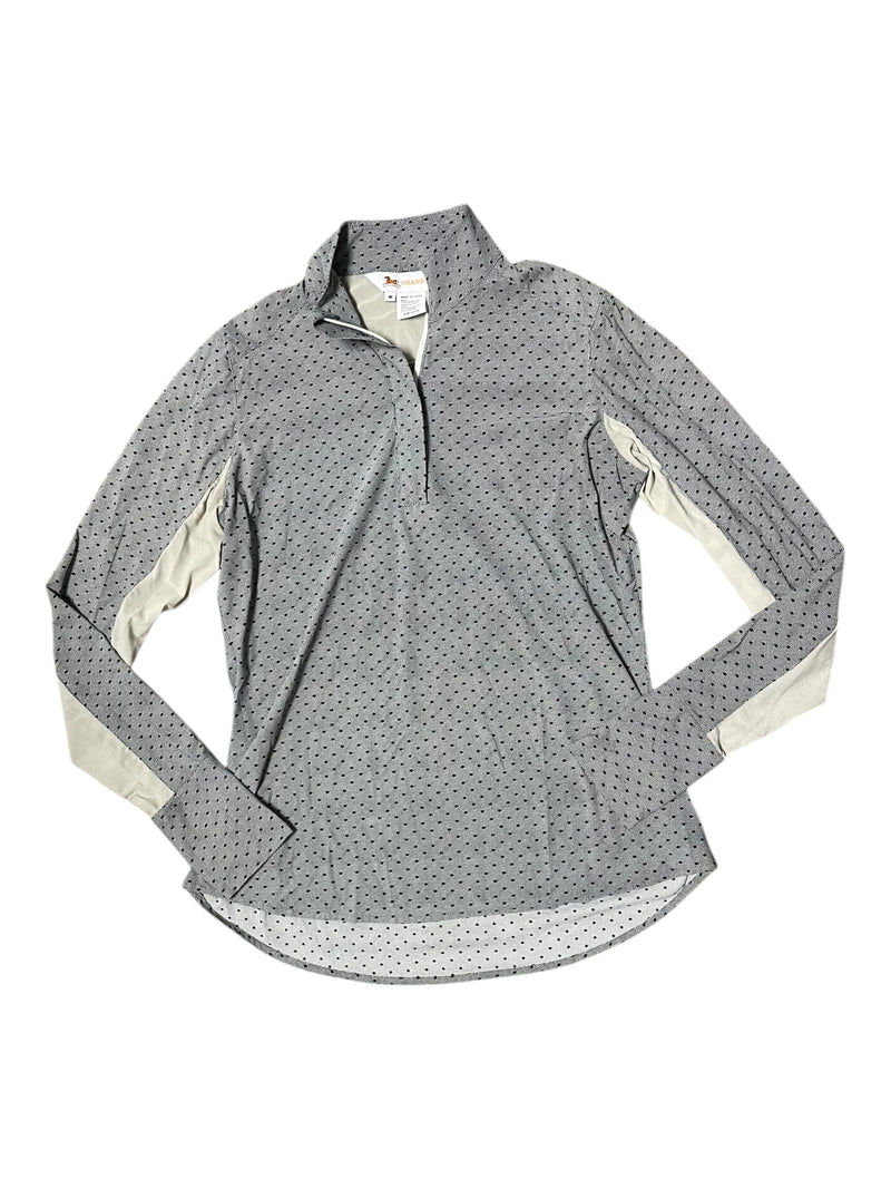 RJ Classics Sun Shirt - Gray/Black Polka Dot - M - USED