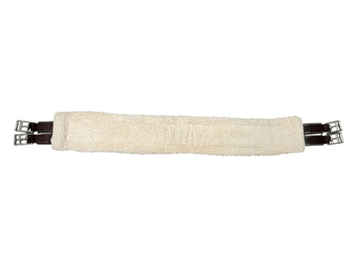 Shires Fleece Lined Girth - Brown/Natural - 44" - USED