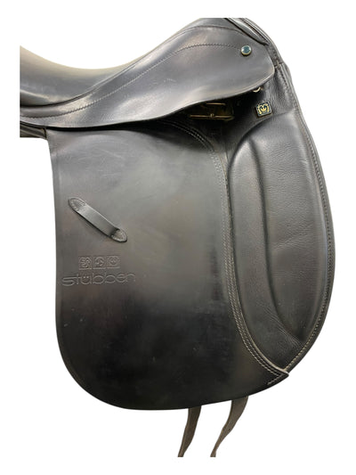 2002 Stubben Roxane DR Saddle - Black - 17.5" / 32 Tree (Wide) - USED