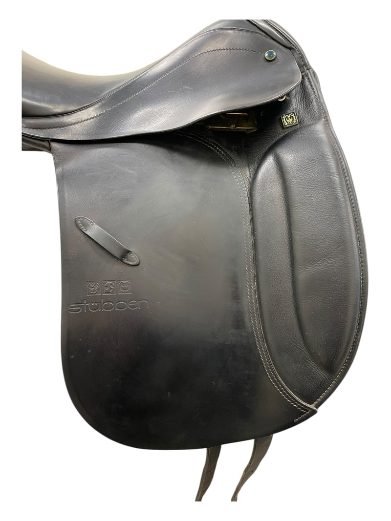 2002 Stubben Roxane DR Saddle - Black - 17.5" / 32 Tree (Wide) - USED