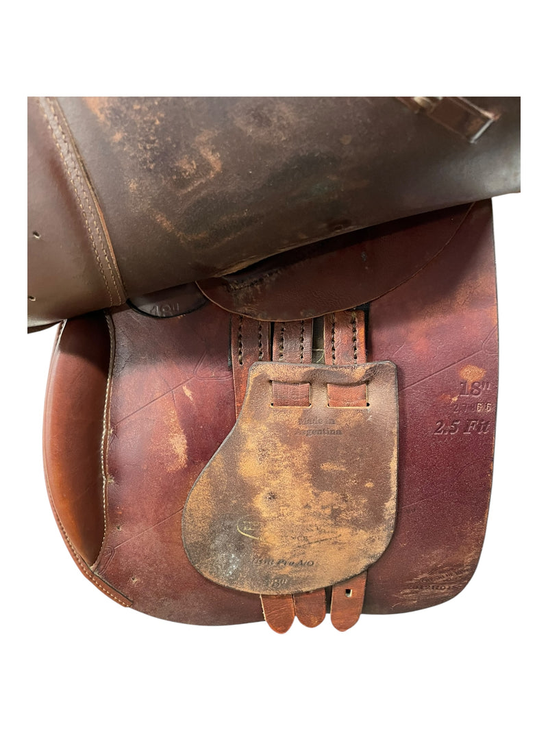 HDR Pro A/O CC Saddle - Brown - 18" - 2.5 Fit (4.5" Gullet) - USED