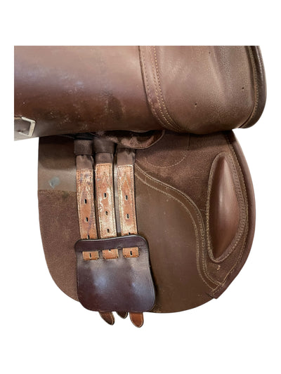2015 Bates Caprilli CC Saddle - Brown - 43cm (17") - Adj. Gullet - USED