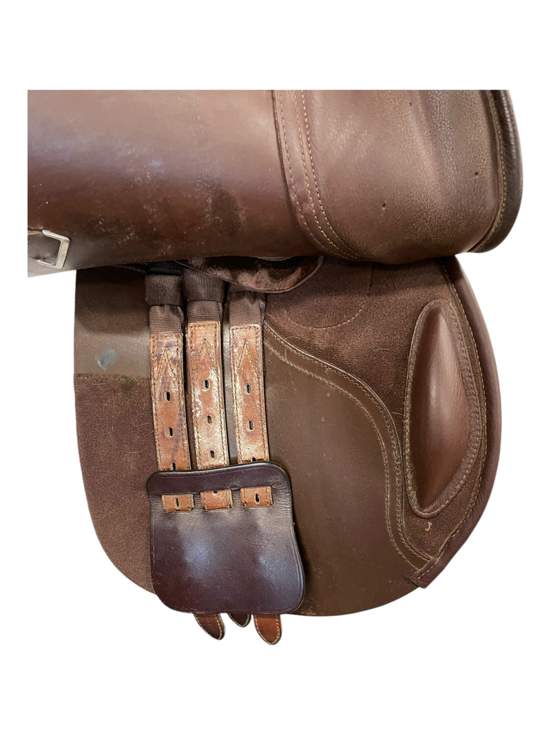2015 Bates Caprilli CC Saddle - Brown - 43cm (17") - Adj. Gullet - USED