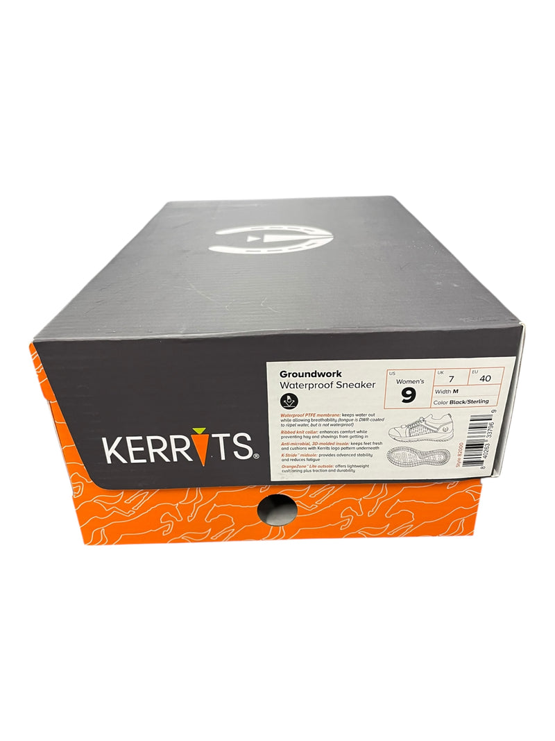 Kerrits Groundproof Sneaker *NWT* - Black/Sterling - 9 - USED