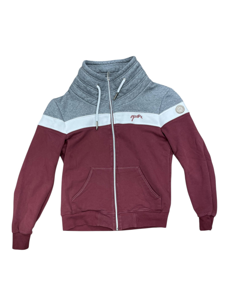 Penelope Native Sweater - Grey/White/Berry - L - USED