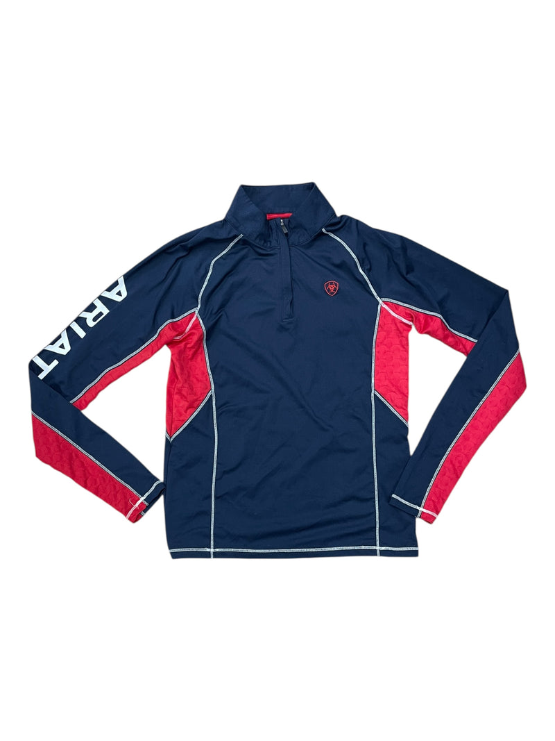 Ariat Coldseries Base Layer - Red/Navy - Youth M - USED