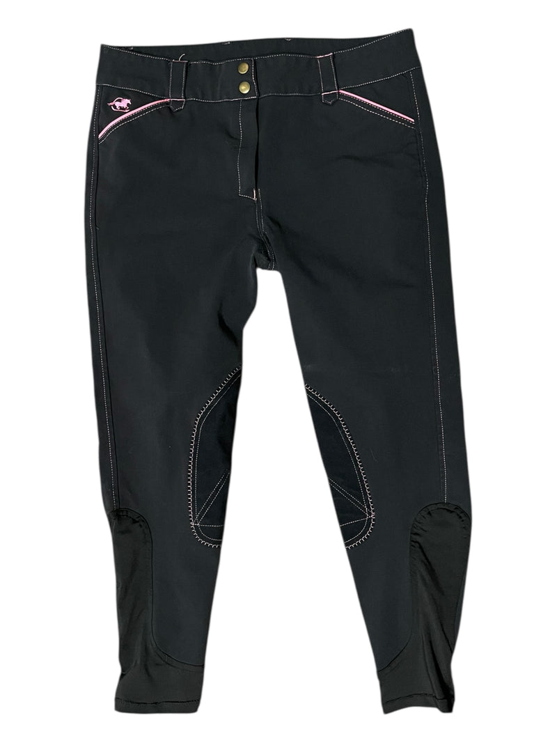 Smartpak Piper KP Breech - Black/Pink - 32R - USED