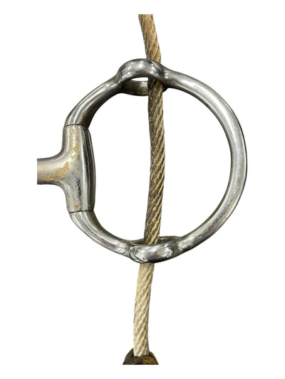 Eggbutt Gag W/ Rope Cheeks - SS - Approx 4 3/4" - USED