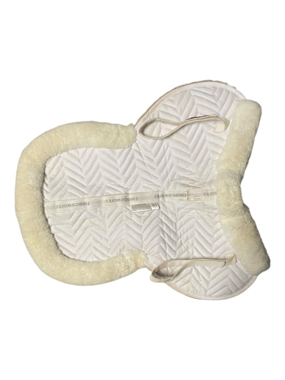 Fleeceworks AP Sheepskin Shimmable 1/2 Pad - White - L - USED