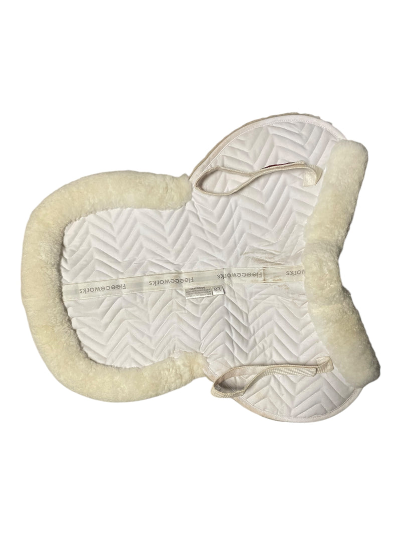 Fleeceworks AP Sheepskin Shimmable 1/2 Pad - White - L - USED