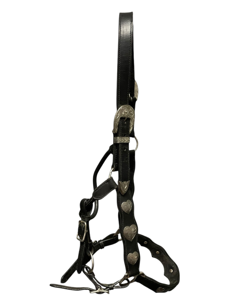 Western Show Halter - Black/Silver - Est. F/S - USED