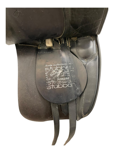 2002 Stubben Roxane DR Saddle - Black - 17.5" / 32 Tree (Wide) - USED