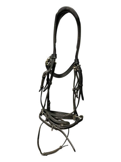 Red Barn Pace DR Bridle - Black - F/S - USED