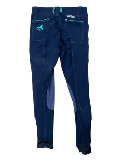 Smartpak Piper KP Breech - Navy/Green - Youth 14 - USED